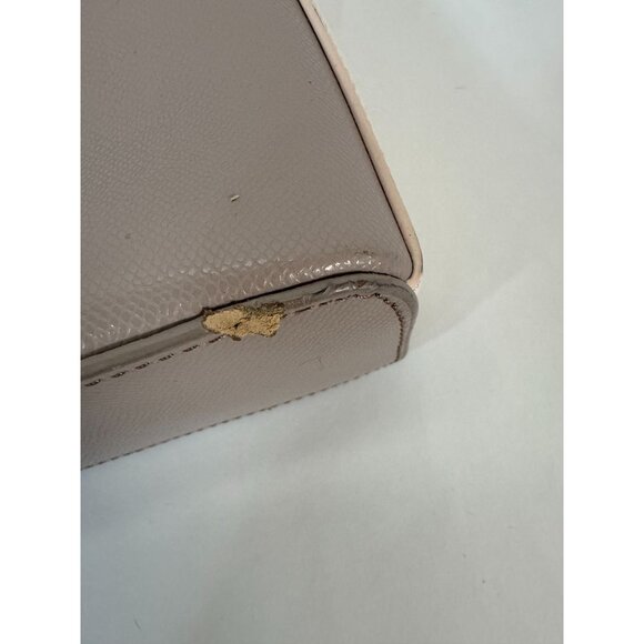 Ted Baker Women's Gray Crossbody Bag W/ Rose Gold Chain & Animal Print Lining - Picture 9 of 16